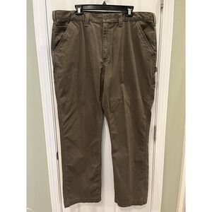 Carhartt Washed Twill Dungaree‎ Men's Pant 40x32 B324-DFE Dark Coffee Carpenter
